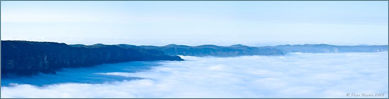 Blue_Mtns_4.jpg - Cliffs and morning fog. Blue Mountains, New South Wales, Australia. Panorama  11544 x 2924 pixels.