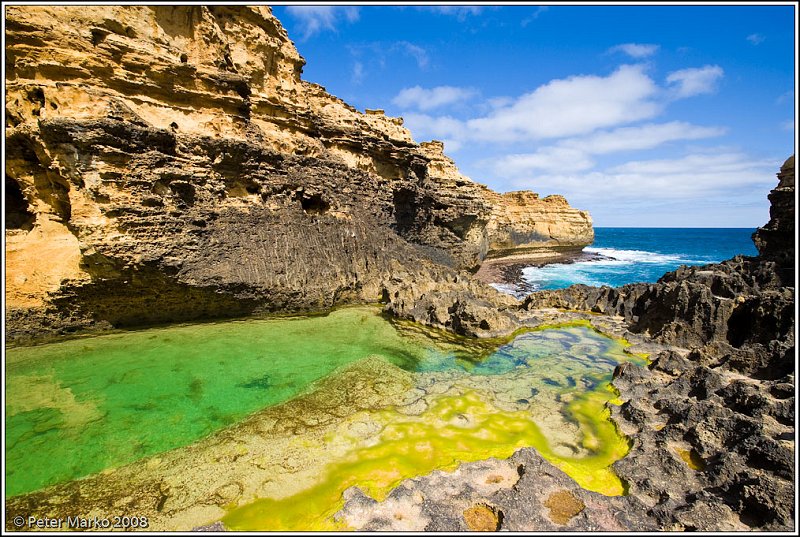 WV8X9381.jpg - Colourful tidal pool, the Grotto, Great Ocean Road, Australia.