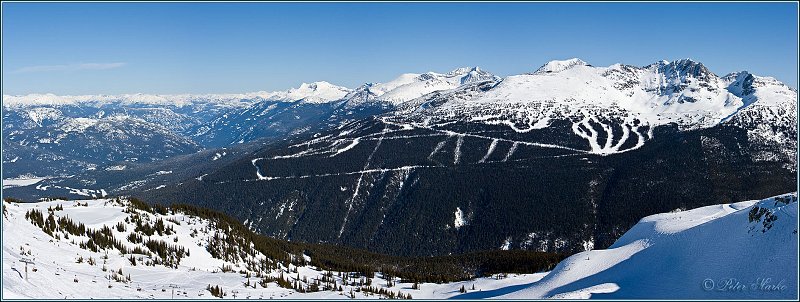 Whistler_pano_9.jpg - View of Seventh Heaven skiing area and Whistler Village from Whistler Mountain, Whistler, British Columbia, Canada (panorama 12747 x 4760 pixels)