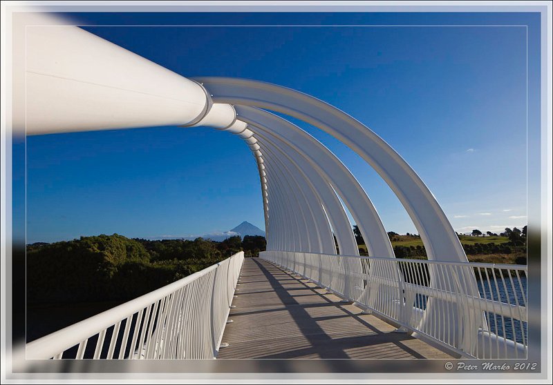 IMG_9638_frame.jpg - Te Rewa Rewa Bridge over Waiwhakaio River. New Plymouth, New Zealand.