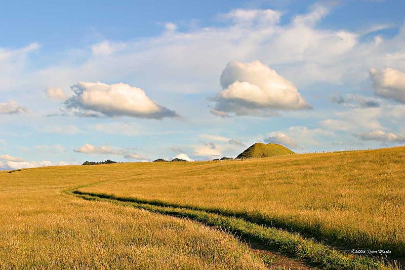 Taranaki_12.jpg - Clouds and farm, Tongoporutu Cliffs, Taranaki, New Zealand