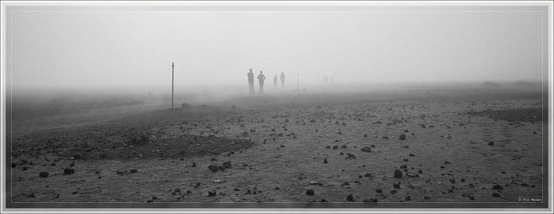 DSC00386.jpg - Fog on Tongariro Crossing. Tongariro National Park, New Zealand.