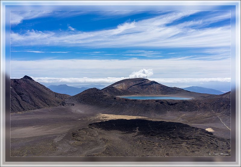 DSC00493.jpg - View of Blue Lake from Red Crater. Tongariro National Park.