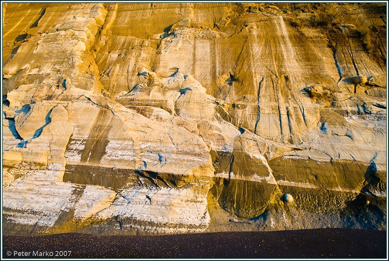 WV8X3182.jpg - White Cliffs, rock formation during sunset, Taranaki, New Zealand