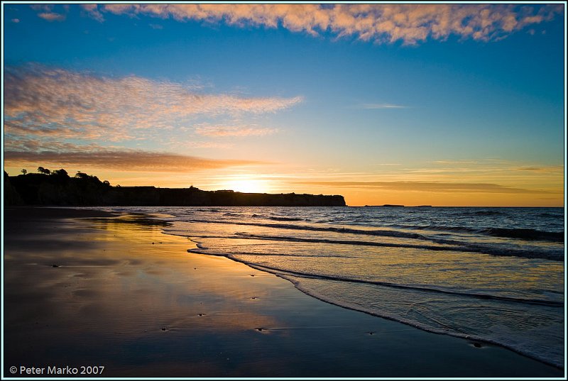 WV8X3200.jpg - White Cliffs at sunset, Taranaki, New Zealand