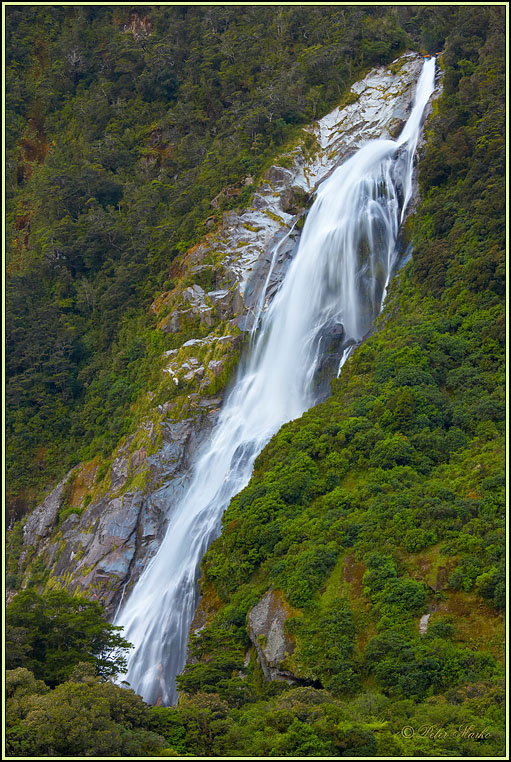 WV8X3264.jpg - Waterfalls, Milford Sound, Day 4 of Milford Track, Fiorland National Park, New Zealand