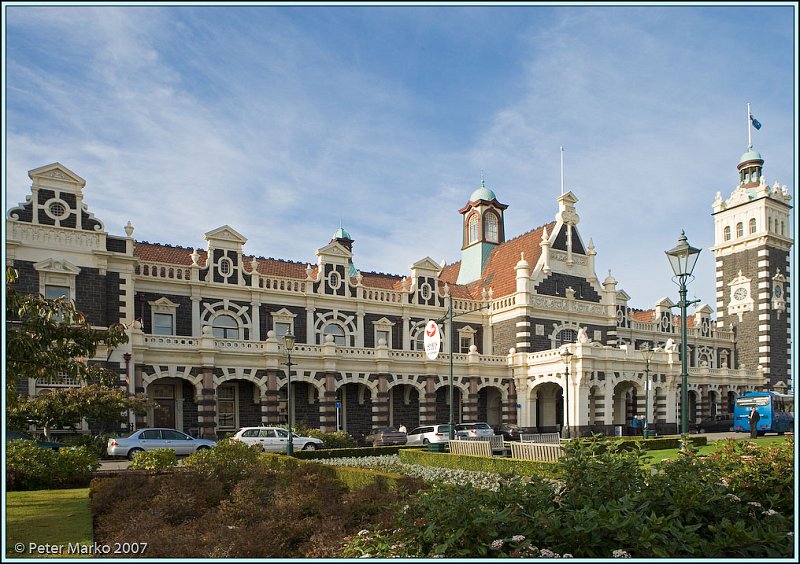 WV8X0787-Edit.jpg - Historical railway station, Dunedin, New Zealand