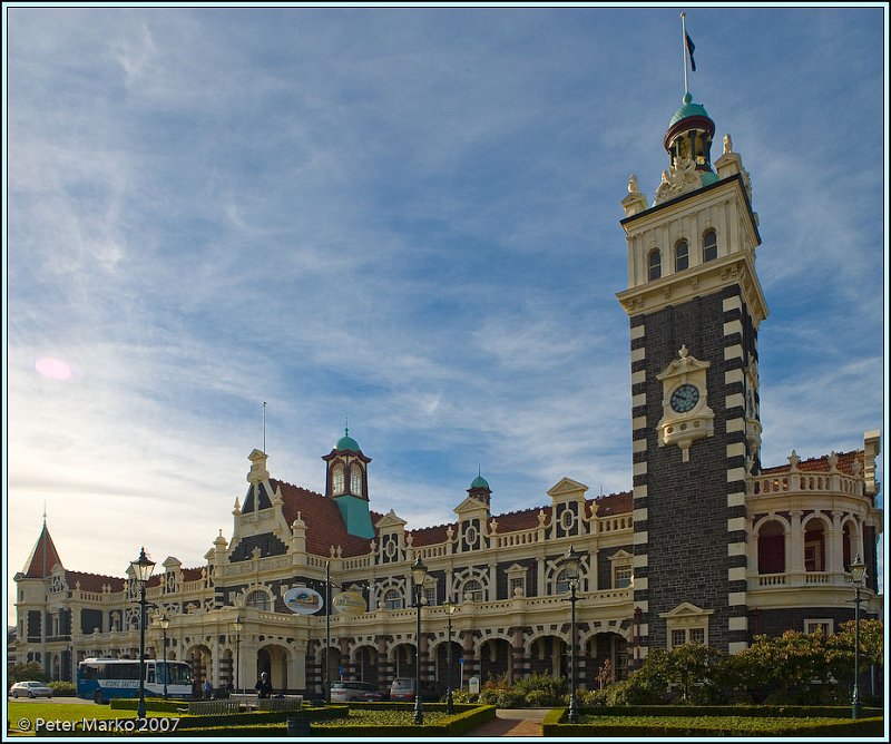 WV8X0788-Edit.jpg - Historical railway station, Dunedin, New Zealand