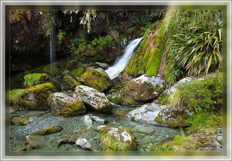 IMG_2787.jpg - Mountain stream. Routeburn Track in Fiordland National Park, New Zealand.