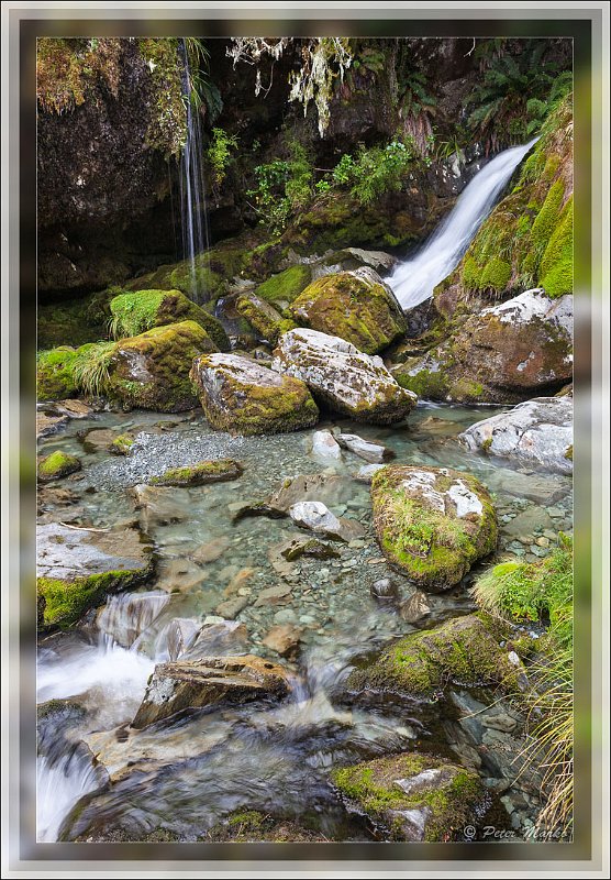 IMG_2790.jpg - Mountain stream. Routeburn Track in Fiordland National Park, New Zealand.