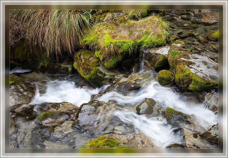 IMG_2791.jpg - Mountain stream. Routeburn Track in Fiordland National Park, New Zealand.