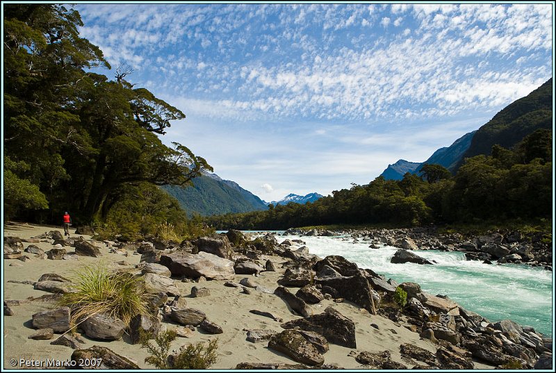 WV8X6815.jpg - Walking on the bank of Waiatoto River, South Island, New Zealand