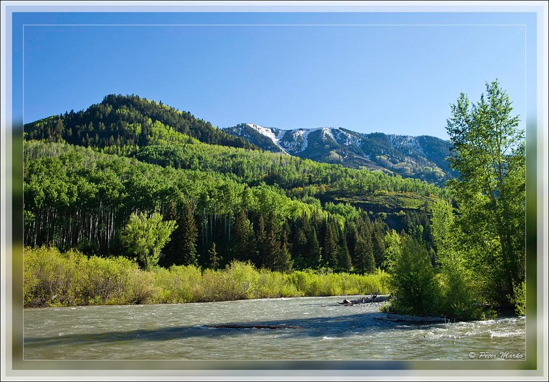 IMG_4458.jpg - Late afternoon sun above river around Marble, Colorado, USA.